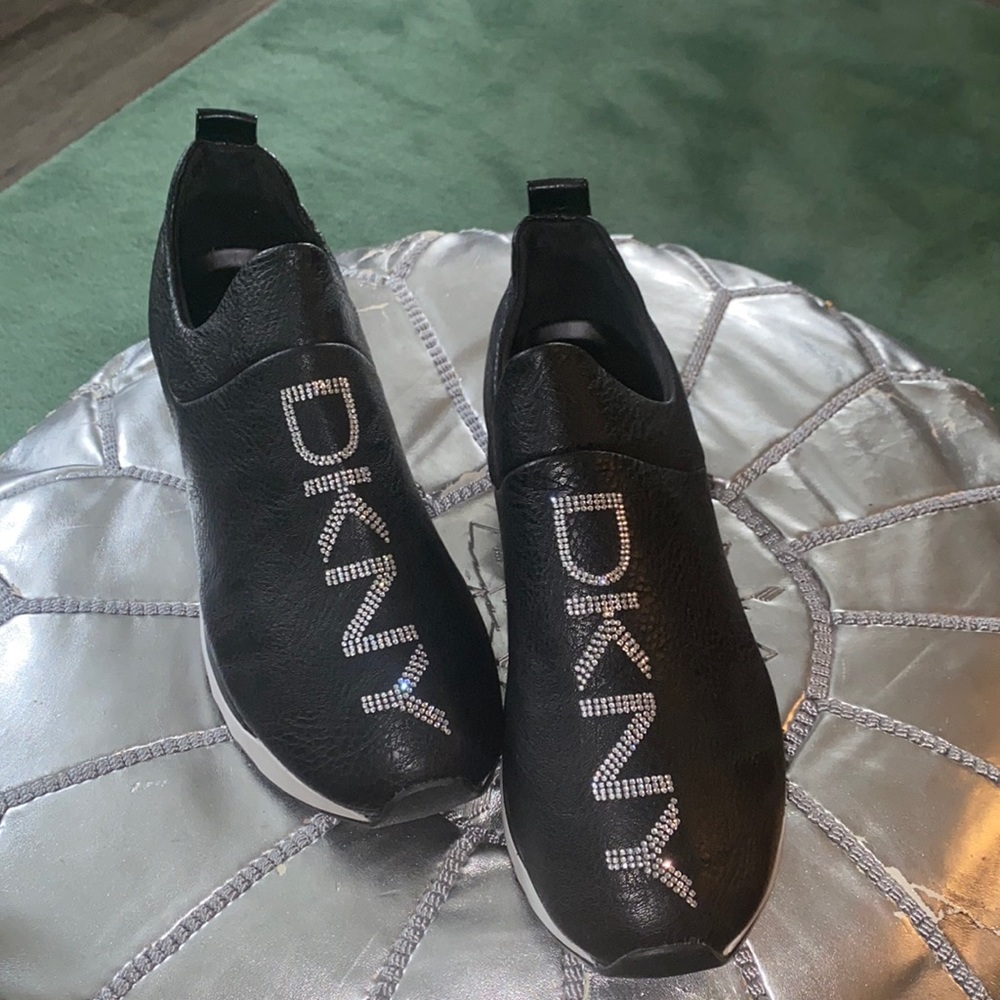 DKNY Leather Slip On Sneaker